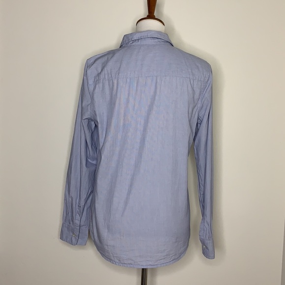 GAP FACTORY Light Blue Button-Down Casual Shirt M - Picture 6 of 8